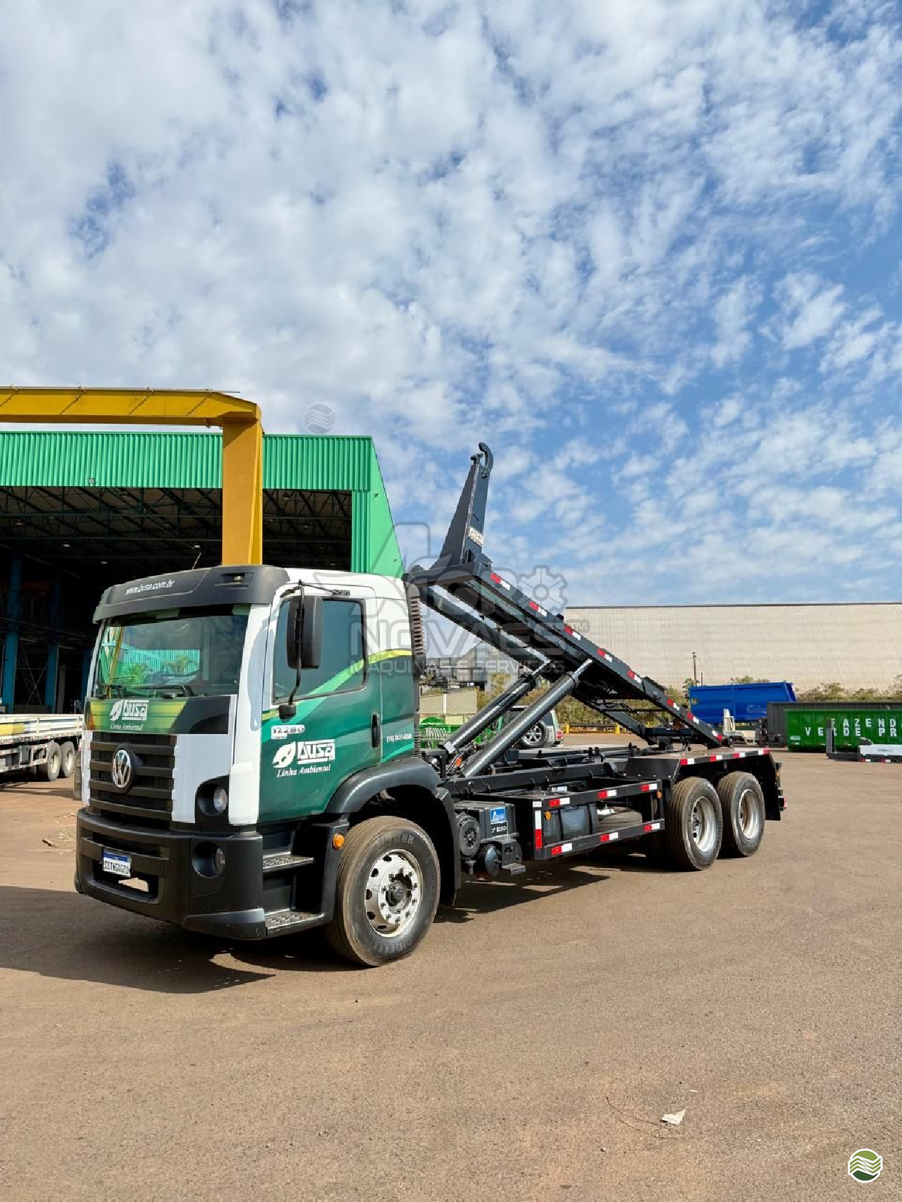 CAMINHAO VOLKSWAGEN VW 17280 Roll ON OFF Truck 6x2 Agro Novaes Máquinas Agrícolas FERNANDOPOLIS SÃO PAULO SP